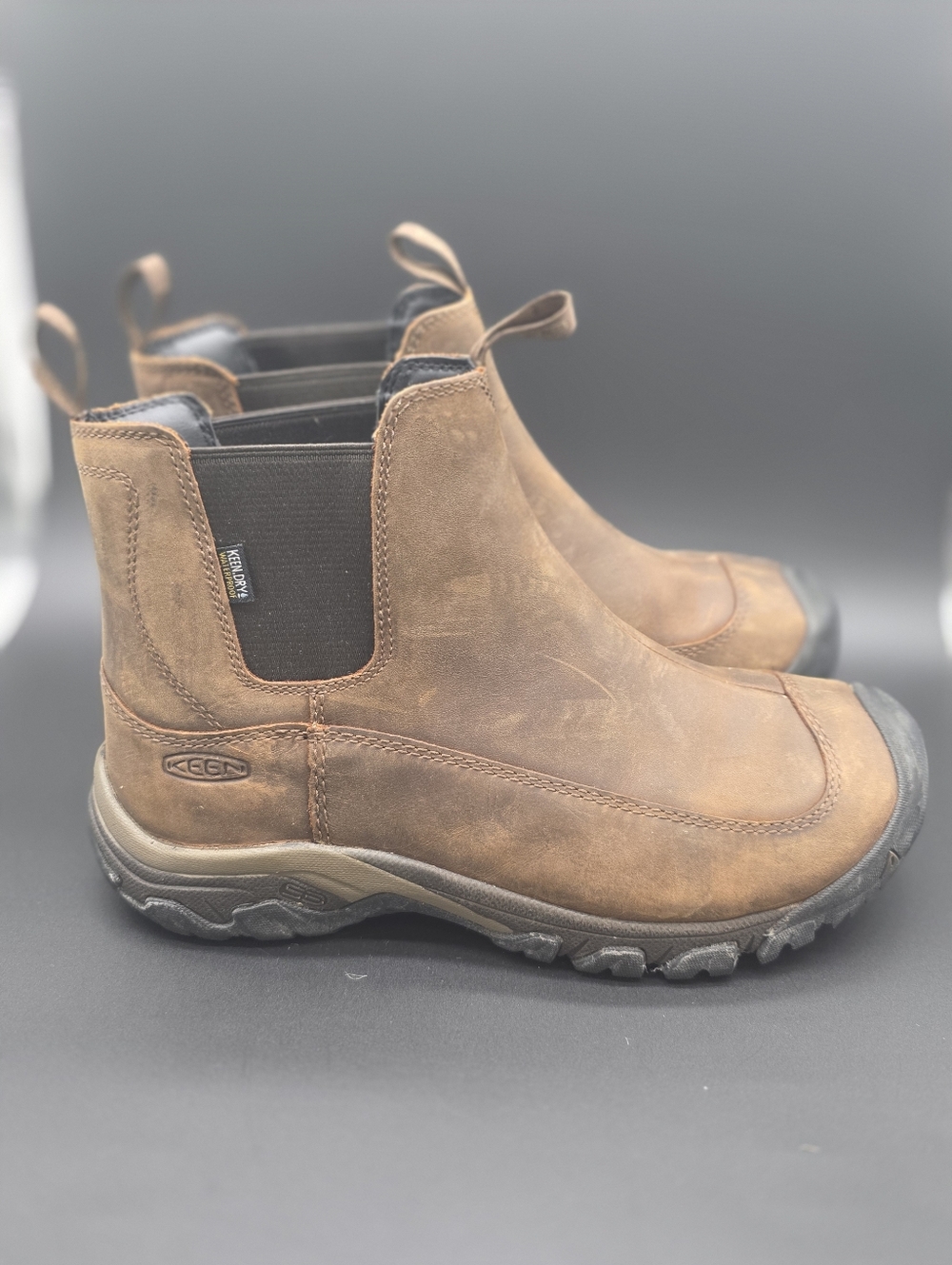 KEEN Anchorage III Waterproof Boots in Dark Earth/Mulch Size 10.5